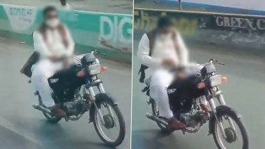 Karachi Viral Video: Biker Flashes Private Parts Before Women Travelling on Pink Bus; Apologises After Arrest