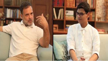 Rahul Gandhi Lauds 18-Year-Old Sarthak Sidhant for ‘Exposing’ CBSE-OSM Discrepancies, Calls It ‘Victory of Youth Over Government’ (Watch Video)
