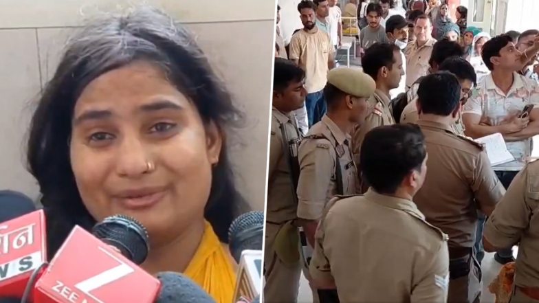Saharanpur Shocker: Man Shot Dead Outside Police Recruitment Exam Centre in UP; Wife Accuses Brother Over Love Marriage Dispute (Watch Videos)