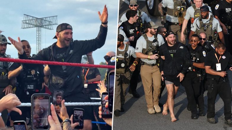 UFC Freedom 250: UFC Middleweight Champion Sean Strickland Escorted by Police for Making Epstein Jokes at White House Event (Watch Videos)