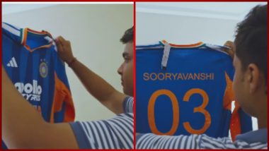 Vaibhav Sooryavanshi Receives India T20I Kit, 15-Year-Old Opener to Don Jersey Number 3