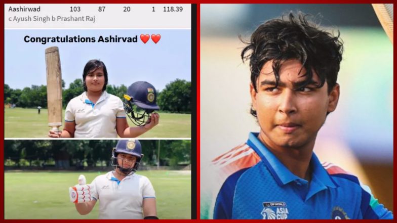 Vaibhav Sooryavanshi's Brother Aashirwad Scores Century; India A Batter Reacts