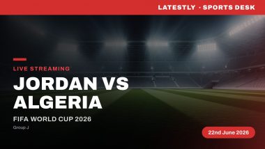 How to Watch Jordan vs Algeria Live Streaming Online and TV Channel Telecast of FIFA World Cup 2026