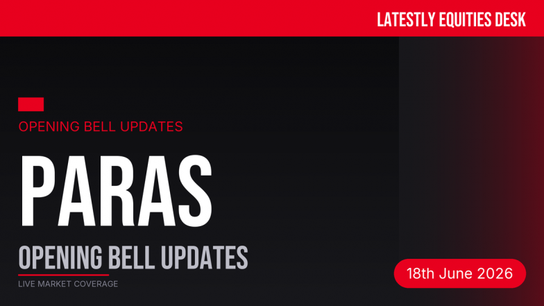 Paras Defence &amp; Space Technologies Opening Bell Updates: Share Price Rallies 2.69%