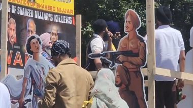 Khalistani Flags and Indira Gandhi Assassination Tableau Featured at 'Nagar Kirtan' Parade in Canada (Watch Video)