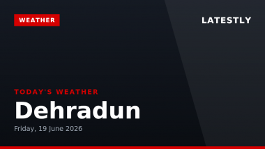 Dehradun Weather Forecast & Update for Today, Friday, 19 June 2026: Mainly Clear Skies with Chance of Early Drizzle, High of 33&deg;C
