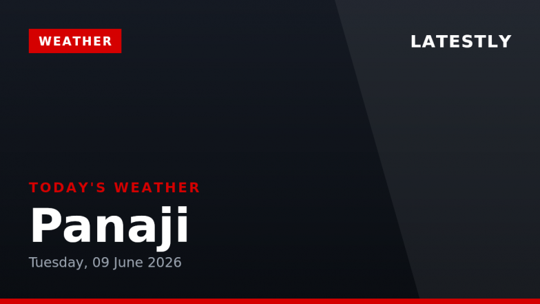 Panaji Weather Forecast &amp; Update for Today, Tuesday, 09 June 2026: Expect Persistent Drizzle with High Humidity