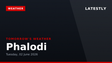 Phalodi Weather Forecast June 2, 2026: Light Drizzle Expected With 38 Degrees Celsius High