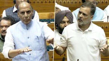 Rajnath Singh Requests Treasury MPs To Remain Silent and Listen to Rahul Gandhi (Video)