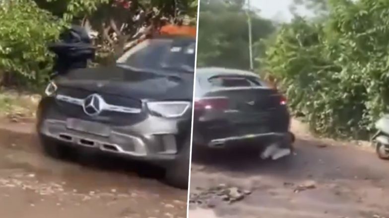 Chandigarh Mercedes Hit-and-Run Video: Driver Injures 2 Outside Sector 26 Club, Police Launch Hunt