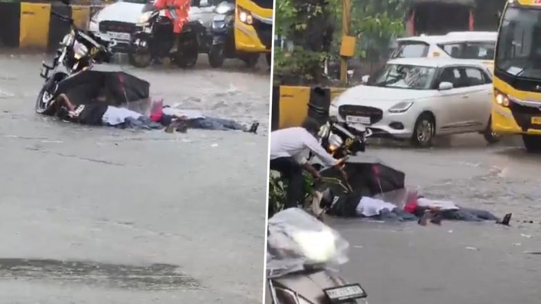 Navi Mumbai: Short Circuit Under Nerul LP Bridge Electrocutes 2 College Girls Amid Heavy Rain (Watch Video)