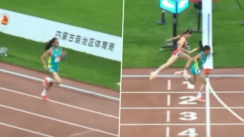 Shravani Sangle Anchors India to Mixed 4x400m Relay Gold at Asian U23 Athletics Championships (Watch Video)