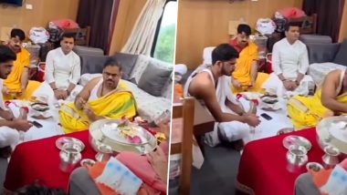 Train Puja Viral Video: Railway Clarifies Ritual Was Held in Privately Booked Saloon Car, Not Passenger Coach