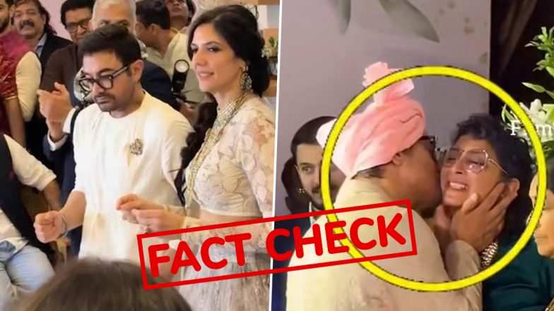 Fact Check: Did Aamir Khan Kiss Ex-Wife Kiran Rao During His Wedding With Gauri Spratt? Here&rsquo;s the Truth Behind the Viral Video
