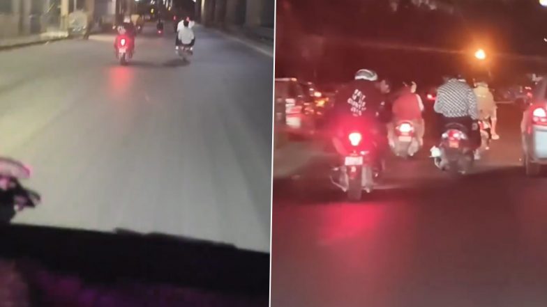 Bengaluru Viral Video: Bikers Perform Wheelies in Front of Ambulance Carrying Critical Patient