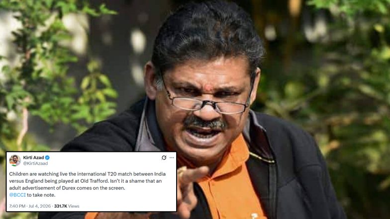 Kirti Azad Criticises Condom Ad on TV During India vs England T20I Match Live Telecast