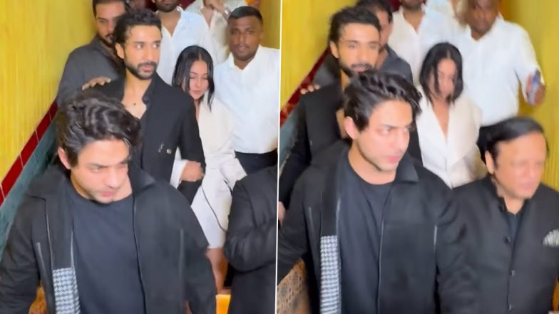 Aryan Khan Makes Rare Appearance at Raghav Juyal’s Birthday Bash in Mumbai; Actor Escorts Him Out in Viral Video – WATCH