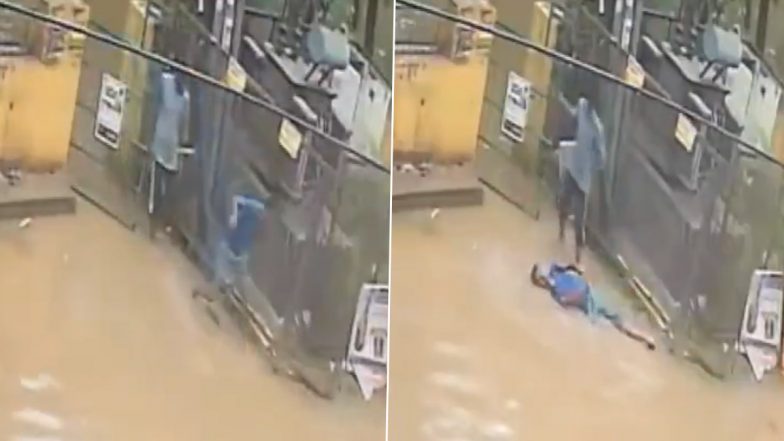 Ghaziabad: Man Dies of Electrocution While Walking Through Waterlogged Road; Disturbing Video Surfaces