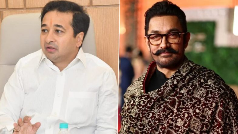 Maharashtra Minister Nitesh Rane Calls Aamir Khan 'Brand Ambassador of Love Jihad' After Third Wedding to Gauri Spratt (Watch Video)