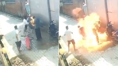 Tarn Taran Horror: Man Burned Alive by Brother-in-Law, Woman Dies While Trying To Rescue Him; Disturbing Video Surfaces