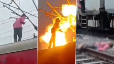 Itarsi: Nepali Man Climbs Mangala Express Roof, Suffers Critical Burns After Touching OHE Line; Video Surfaces