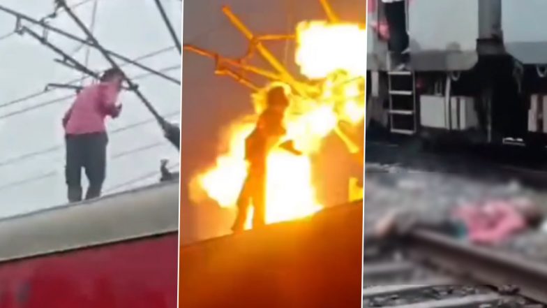 Itarsi: Nepali Man Climbs Mangala Express Roof, Suffers Critical Burns After Touching OHE Line; Video Surfaces
