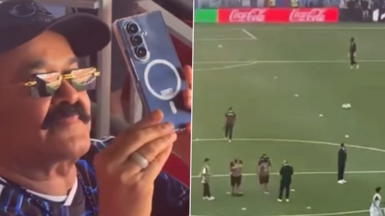&lsquo;A10 and M10&rsquo;: Mohanlal Cheers for Lionel Messi&rsquo;s Argentina During FIFA World Cup 2026 Quarter-Final Clash With Switzerland; Fans React (Watch Video)