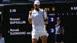 sports-Novak Djokovic Claims Historic 106th Men's Singles Win Wimbledon; Moves Into The Championships 2026 Quarter-Finals