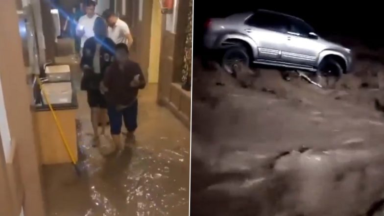 Pahalgam Flash Floods: Hotels, Houses Inundated After Cloudburst Triggers Flooding in Jammu and Kashmir (Video)