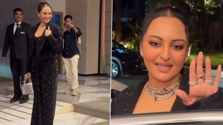 ‘Bas!’: Sonakshi Sinha Snaps at Paparazzi Outside Mumbai Event; Refuses To Get Into Car Until They Stop Clicking Pictures (Watch Video)