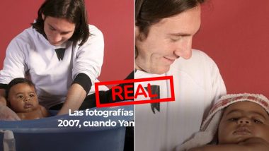 Fact Check: Is the Viral Photo of Lionel Messi Bathing Baby Lamine Yamal Real or AI-Generated?