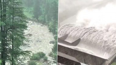 Jammu and Kashmir Rains Trigger Flash Floods, Landslides; NH44, NH244 Closed (Videos)