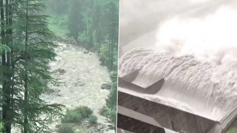 Jammu and Kashmir Rains Trigger Flash Floods, Landslides; NH44, NH244 Closed (Videos)
