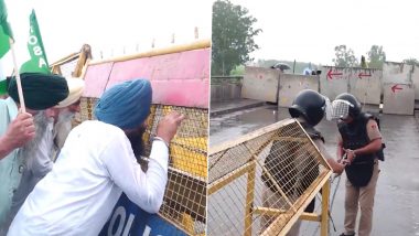 Shambhu Border Sealed: Haryana Police Block Farmers&rsquo; Delhi March Over India-US Trade Deal (Video)