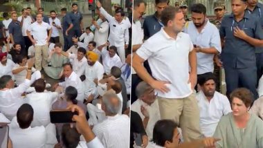 Rahul Gandhi, Priyanka Gandhi Lead Protest Over Student Agitation, Demand PM Narendra Modi&rsquo;s Resignation (Videos)