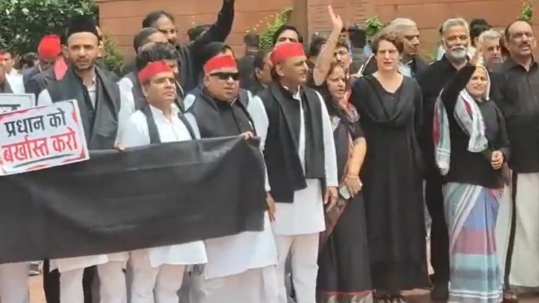 Monsoon Session 2026: Opposition Leaders Wear Black in High-Voltage Protest Over Student Crackdown and Paper Leaks