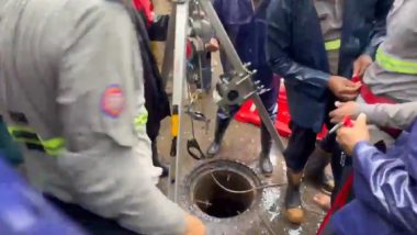 Mumbai: Open Manhole Claims Life of 60-Year-Old Man in Sakinaka (Watch Video)