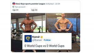 social-viral-Ryanair Trolls Cristiano Ronaldo Over Elusive World Cup Title