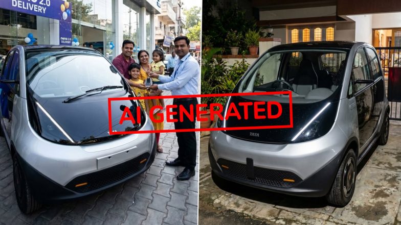Is the Tata Nano Facelift EV Real? No, Viral Images Are AI-Created