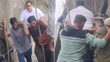 Mount Girnar Viral Video Sparks Online Debate Over Pilgrims Being Carried in Palanquins
