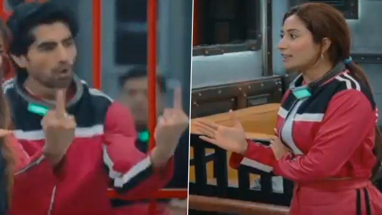 &lsquo;Lock Upp S2&rsquo;: Harshad Chopda Flashes Middle Finger at Shreya Kalra During Heated Clash; Fans Call Him &lsquo;Hyper&rsquo; and &lsquo;Scary&rsquo; (Watch Video)