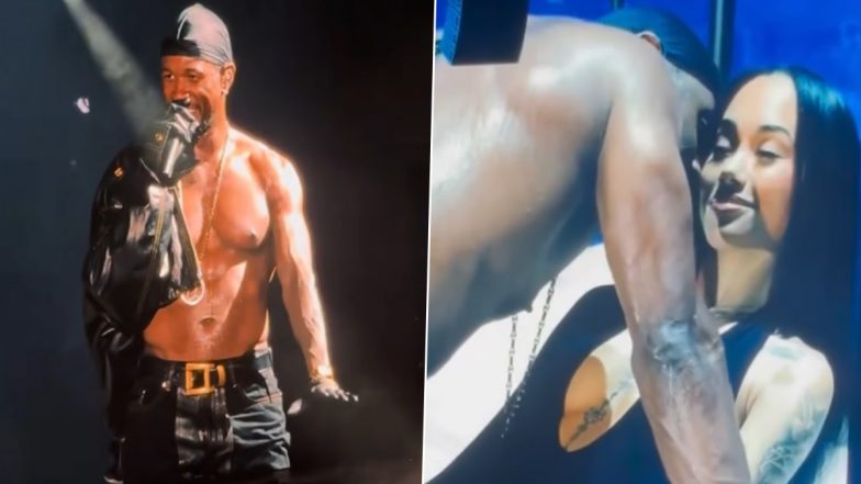 Usher Takes Fresh Swipe at Female Fan Who Snubbed Him During Sensuous Onstage Performance, Says &lsquo;Don&rsquo;t Bring Your A** up Here&rsquo; (Watch Video)