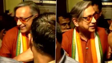 Shashi Tharoor Rescued After Getting Trapped in Hotel Lift in Thiruvananthapuram; Says, 'We Are All Okay' (Watch)