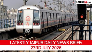 Jaipur Latest News Today on July 23rd, 2026: Metro Phase 2 Begins, Political Protests, Wall Collapse & Drug Bust