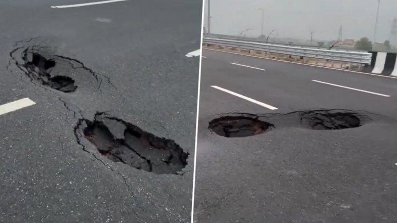 Delhi-Dehradun Expressway Cave-In: NHAI Explains Why Road Collapsed Near Shamli After Heavy Rain