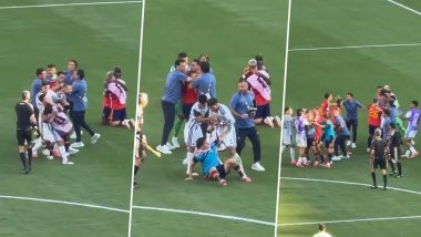 Viral Video Shows Players Fighting After Argentina vs Spain FIFA World Cup 2026 Final