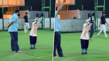 Howzat Robot! Humanoid Turns Umpire During Turf Cricket Match in India (Viral Video)