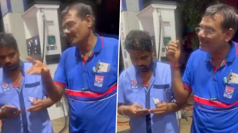 Mumbai: Petrol Pump Allegedly Dispenses Water Instead of Fuel Amid Heavy Rain in Saki Naka (Videos)