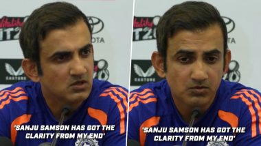 India Head Coach Gautam Gambhir Provides 'Clarity' on Sanju Samson's Omission From IND vs ENG T20I 2026 Series (Watch Video)