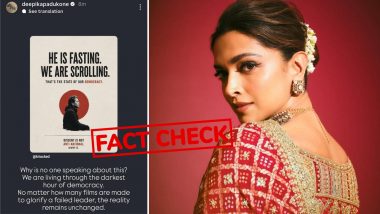 Fact Check: Did Deepika Padukone Support Sonam Wangchuk&rsquo;s Hunger Strike? Truth Behind Viral &lsquo;Failed Leader&rsquo; Post